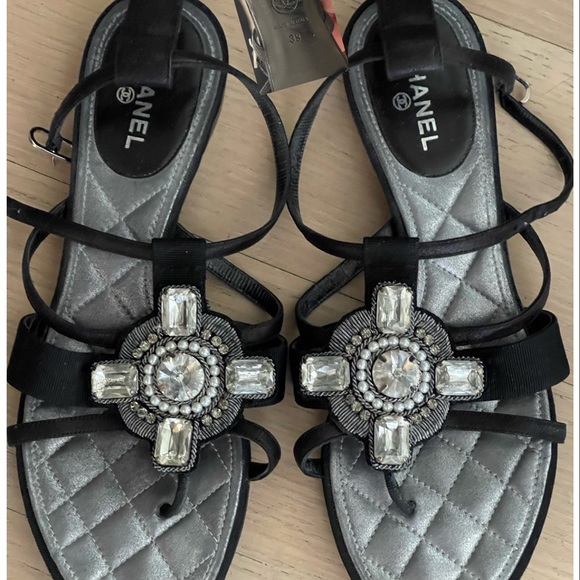 Chanel Embellished Sandals 39 - Picture 5 of 9